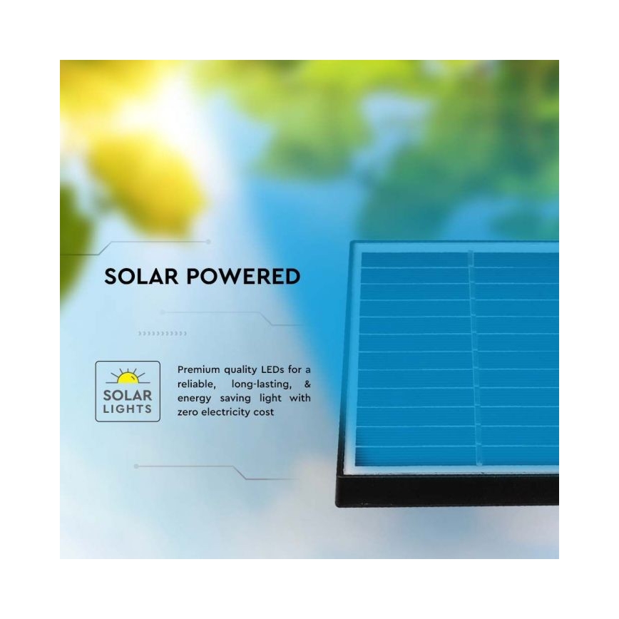 SET 3x LED-Solarleuchte für den Außenbereich 3xLED/1,2W/3,7V IP65 3000K 4000 mAh