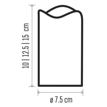 SET 3x LED Weihnachtsdekoration 3xLED/3x3AAA + Fernbedienung