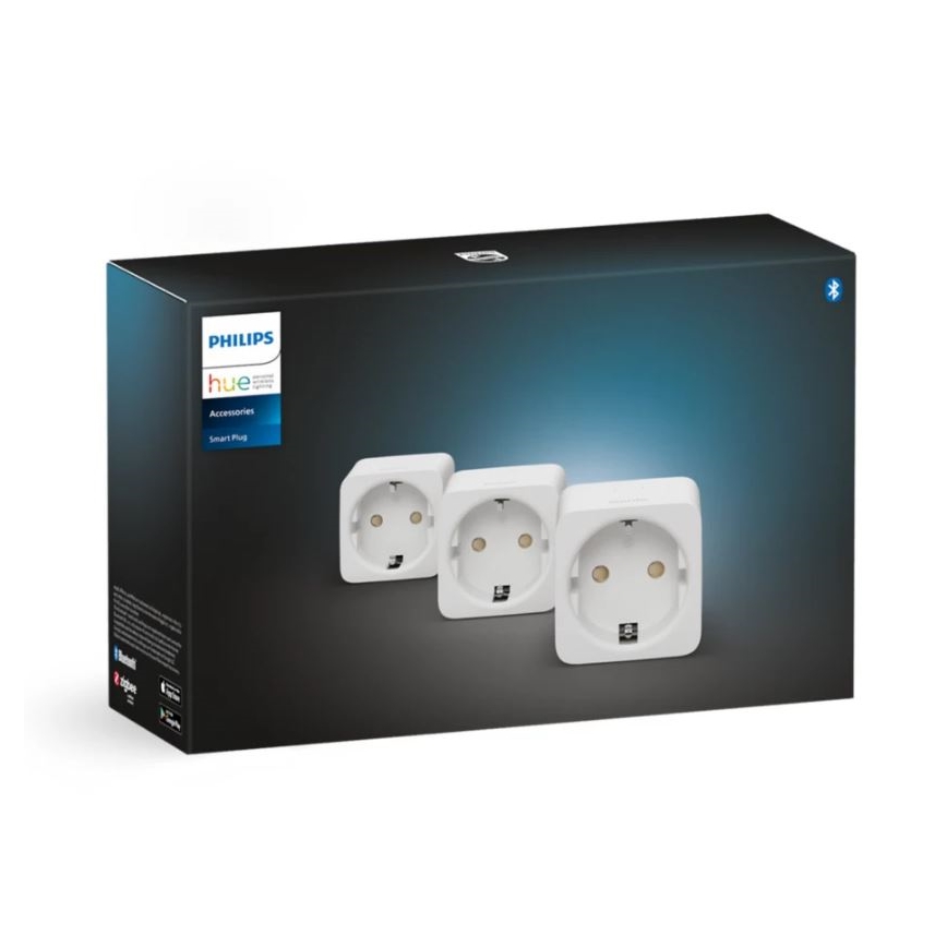 SET 3x Smart-Steckdose Philips Hue Smart Stecker EU SCHUKO