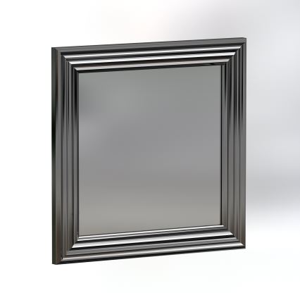 SET 3x Wandspiegel OTTO 40x40 cm silbern