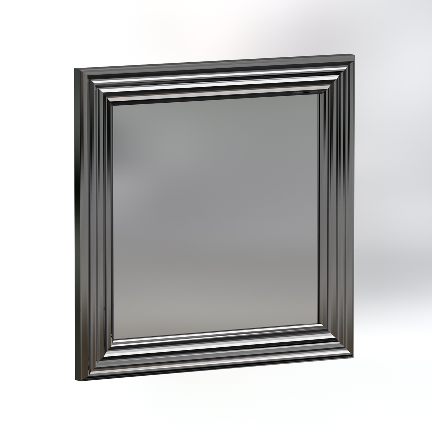 SET 3x Wandspiegel OTTO 40x40 cm silbern
