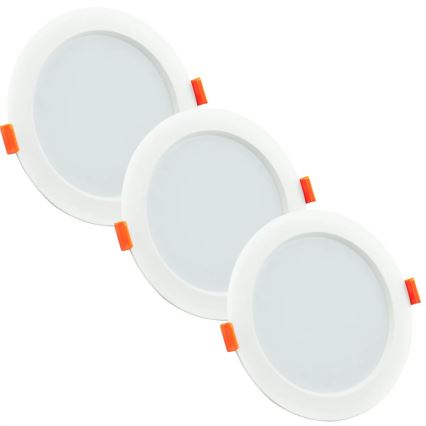 SET 3xLED Bad Deckeneinbauleuchte MIRO LED/6W/230V IP44