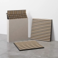 Set 4x Akustische Wandpaneele VASAVIK 60x60 cm Eiche natur