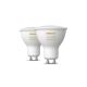 SET 4x Dimmbare LED-Leuchtmittel Philips Hue WHITE AMBIANCE GU10/5W/230V 2200-6500K