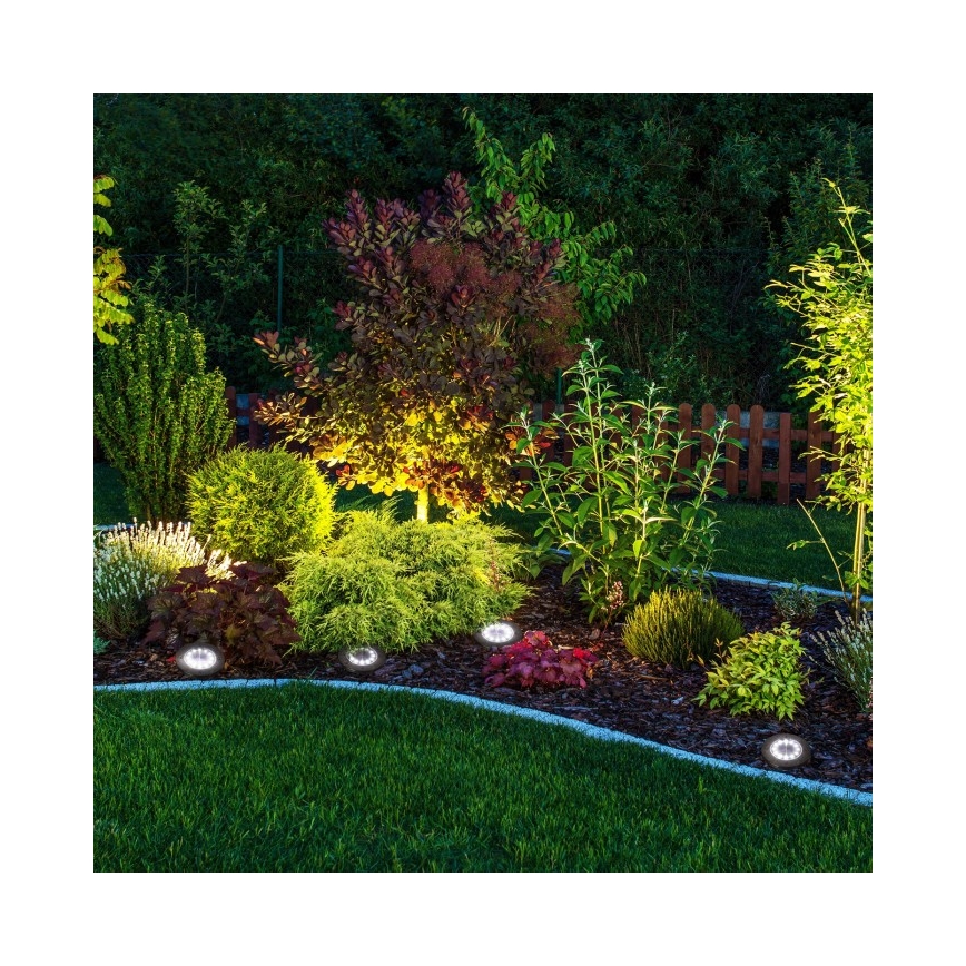 SET 4x LED Solarlampe CLAVO LED/1xAAA 4000K IP44 300 mAh