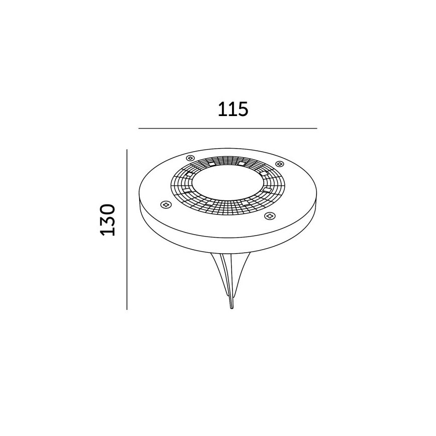 SET 4x LED Solarlampe CLAVO LED/1xAAA 4000K IP44 300 mAh