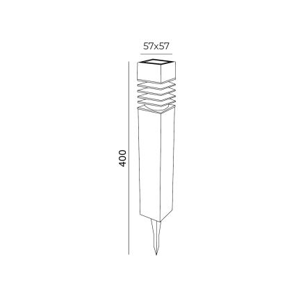 SET 4x LED-Solarleuchte LED/0,06W/1,2V 6000K IP44