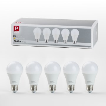 SET 5x LED-Lampe A60 E27/9W/230V 2700K - Paulmann 28780