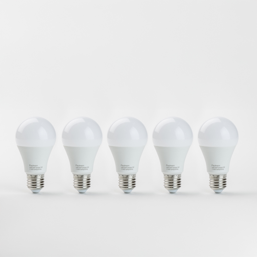 SET 5x LED-Lampe A60 E27/9W/230V 2700K - Paulmann 28780