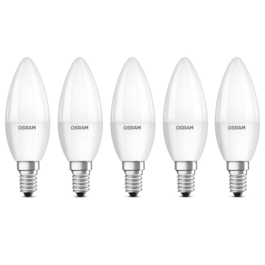 SET 5x LED-Lampe BASE B40 E14/4,9W/230V 2700K - Osram