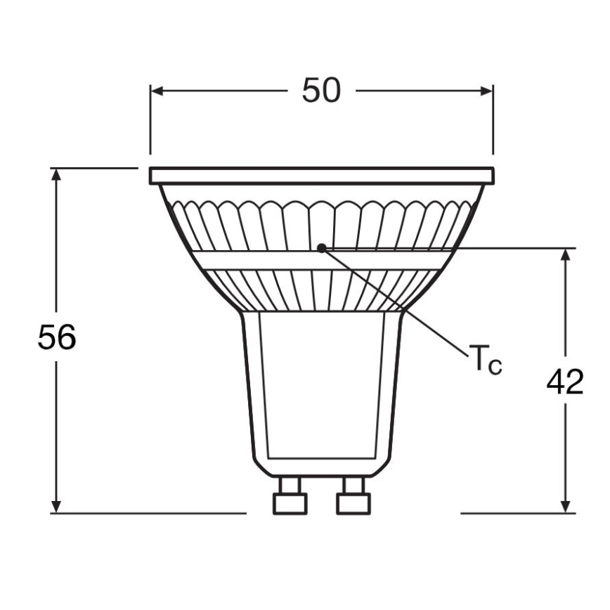 SET 5x LED-Leuchtmittel PAR16 GU10/4,3W/230V 4000K 36° - Osram