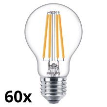 SET 60x LED-Glühbirne VINTAGE Philips A60 E27/10,5W/230V 2700K