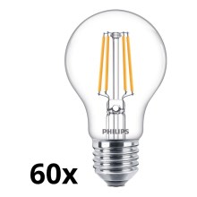 SET 60x LED-Glühbirne VINTAGE Philips A60 E27/4,3W/230V 2700K