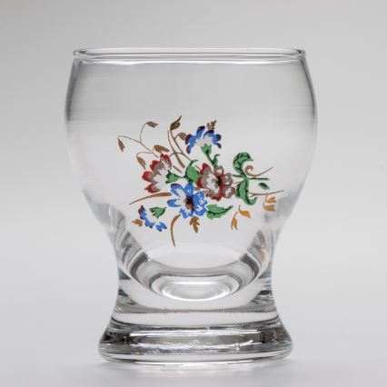 Set 6x Likörglas klar - Blumenmuster Nr. 4