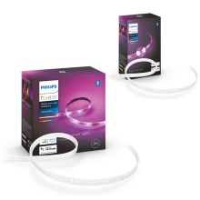 SET - Dimmbarer LED-RGBW-Streifen Philips Hue WHITE AND COLOR AMBIANCE 2m LED/20W/230V + Streifen 1m LED/11W/12V
