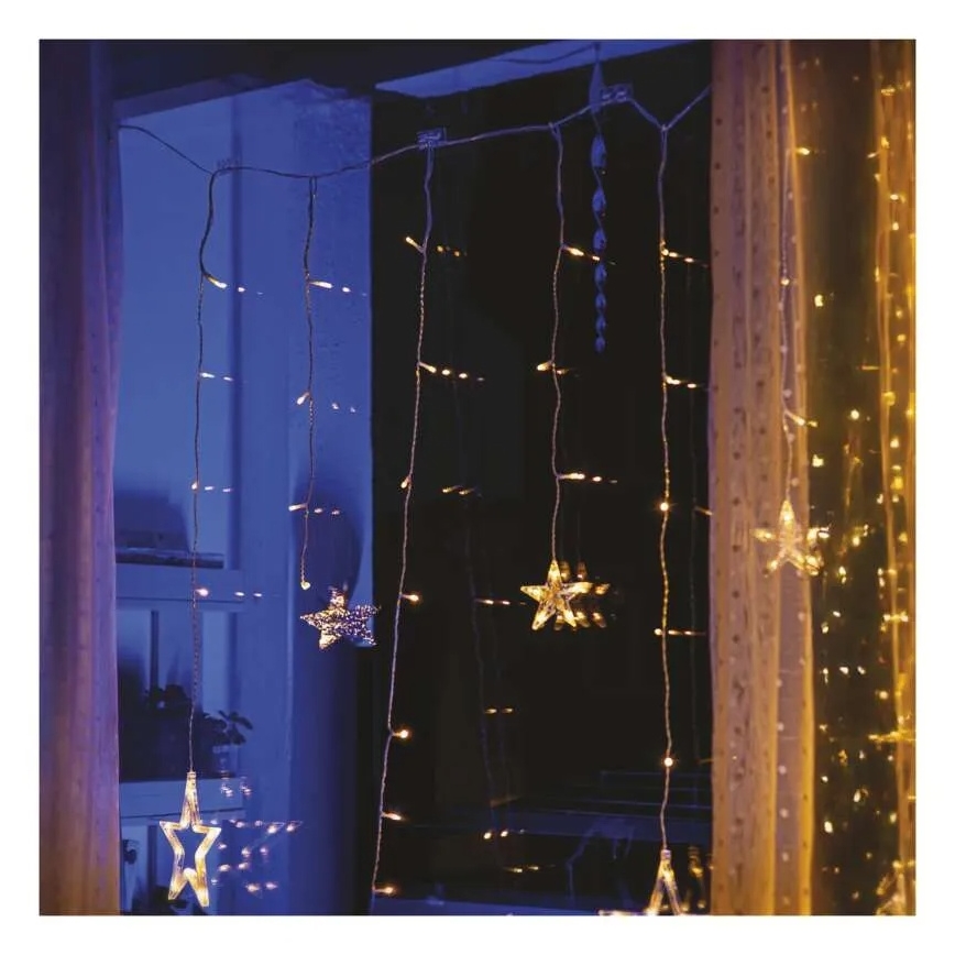 Set mit 10 Doppelhaltern für Weihnachtslichterketten