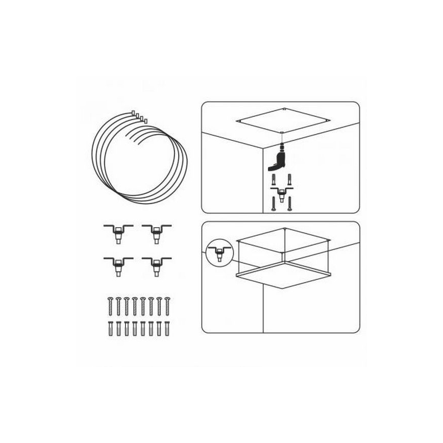 Set mit Aufhängeseilen