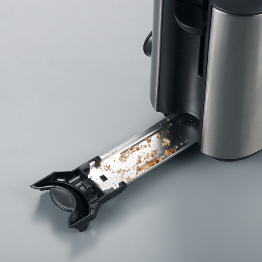 Severin AT 2515 - 2-Schlitz-Toaster 1000 W/230 V Edelstahl/schwarz