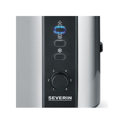 Severin AT 2589 - Toaster mit zwei Schlitzen 800W/230V Edelstahl/schwarz