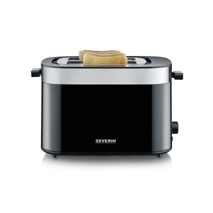 Severin AT 9264 - Toaster mit zwei Schlitzen 800W/230V Edelstahl/schwarz