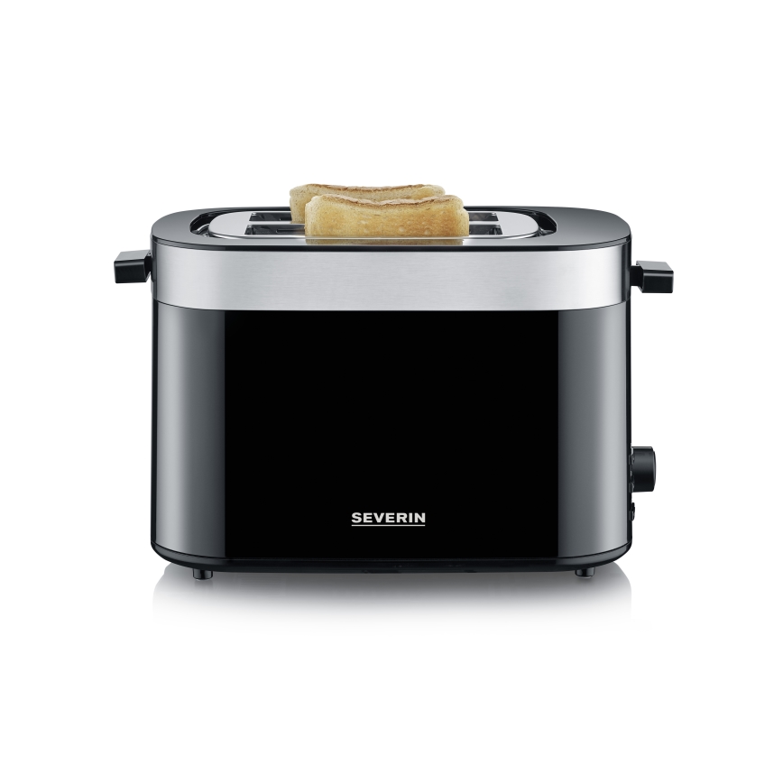 Severin AT 9264 - Toaster mit zwei Schlitzen 800W/230V Edelstahl/schwarz