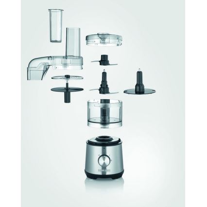 Severin KM 3865 - Küchenzerkleinerer 400W/230V Edelstahl/Schwarz