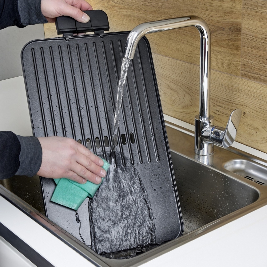 Severin PG 8564 - Elektrischer Tischgrill, 2300 W / 230 V, 50 x 30 cm, schwarz