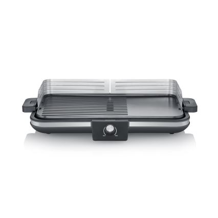 Severin PG 8564 - Elektrischer Tischgrill, 2300 W / 230 V, 50 x 30 cm, schwarz