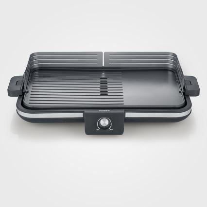 Severin PG 8564 - Elektrischer Tischgrill, 2300 W / 230 V, 50 x 30 cm, schwarz