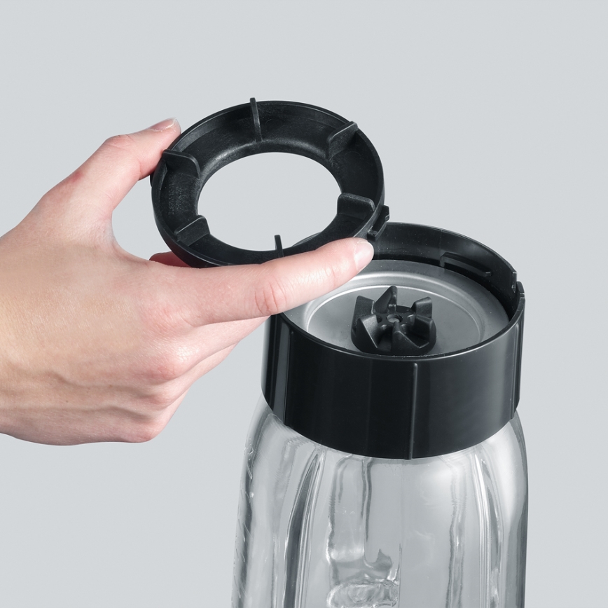 Severin SM 3737 - Standmixer 1 l 500W/230V Edelstahl/schwarz