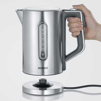 Severin WK 3418 - Wasserkocher 1,7 l 3000W/230V Edelstahl/schwarz