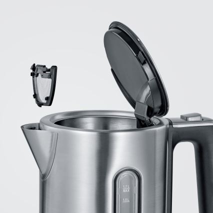 Severin WK 3418 - Wasserkocher 1,7 l 3000W/230V Edelstahl/schwarz