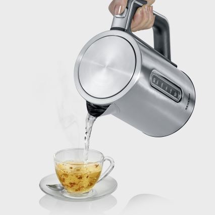 Severin WK 3418 - Wasserkocher 1,7 l 3000W/230V Edelstahl/schwarz