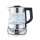 Severin WK 3473 - Wasserkocher mit Sieb, 1 l, 2200 W/230 V, Edelstahl/Glas