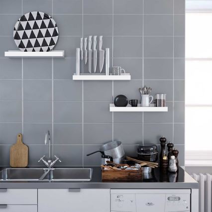 SHELFY 3er-Set Wandregale, weiß