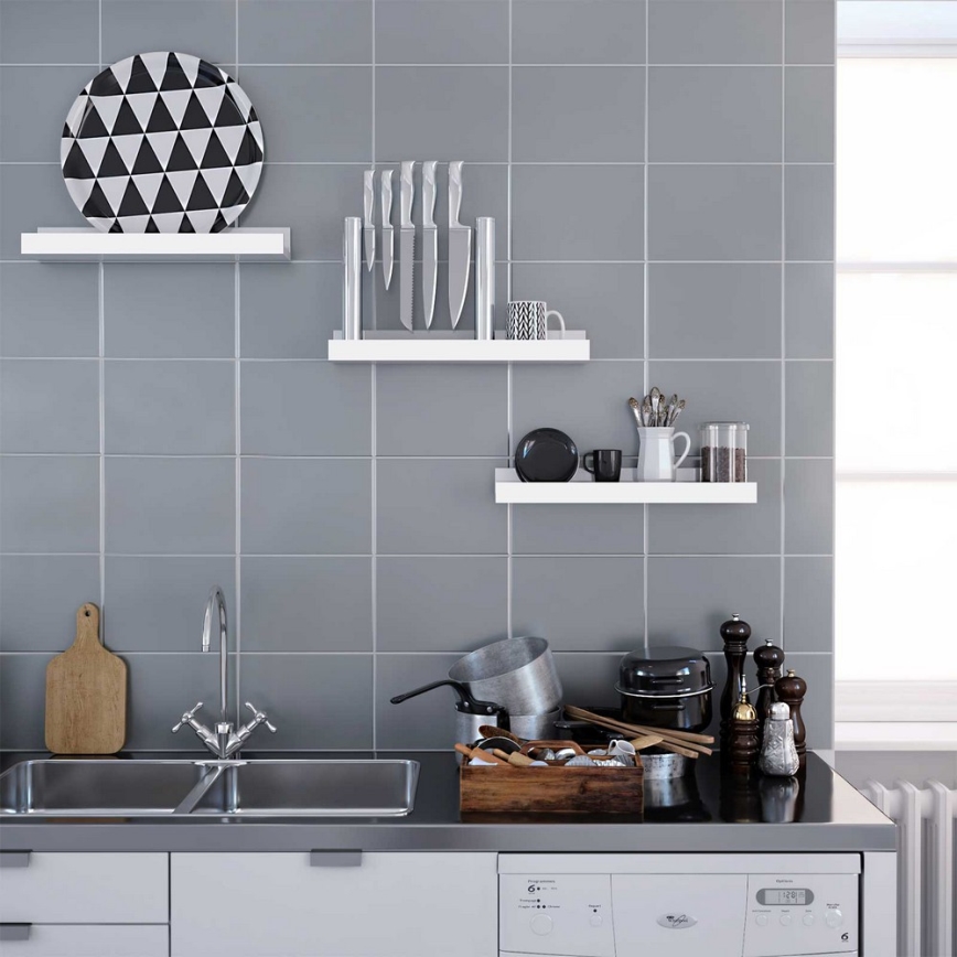 SHELFY 3er-Set Wandregale, weiß