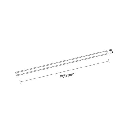 Shilo - LED-Einbauleuchte LED/9W/230V 3000K CRI 90 schwarz