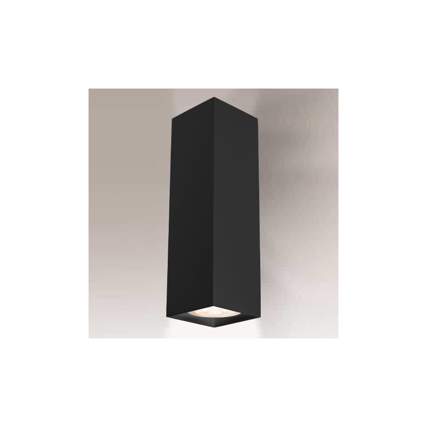 Shilo - Wandbeleuchtung 2xGU10/15W/230V schwarz