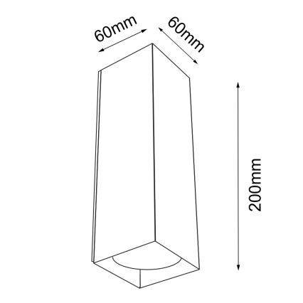 Shilo - Wandbeleuchtung 2xGU10/15W/230V schwarz