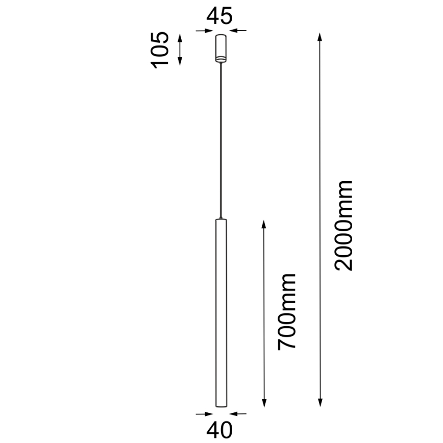 Shilo - Hängeleuchte 1xGU10-MR11/15W/230V weiß