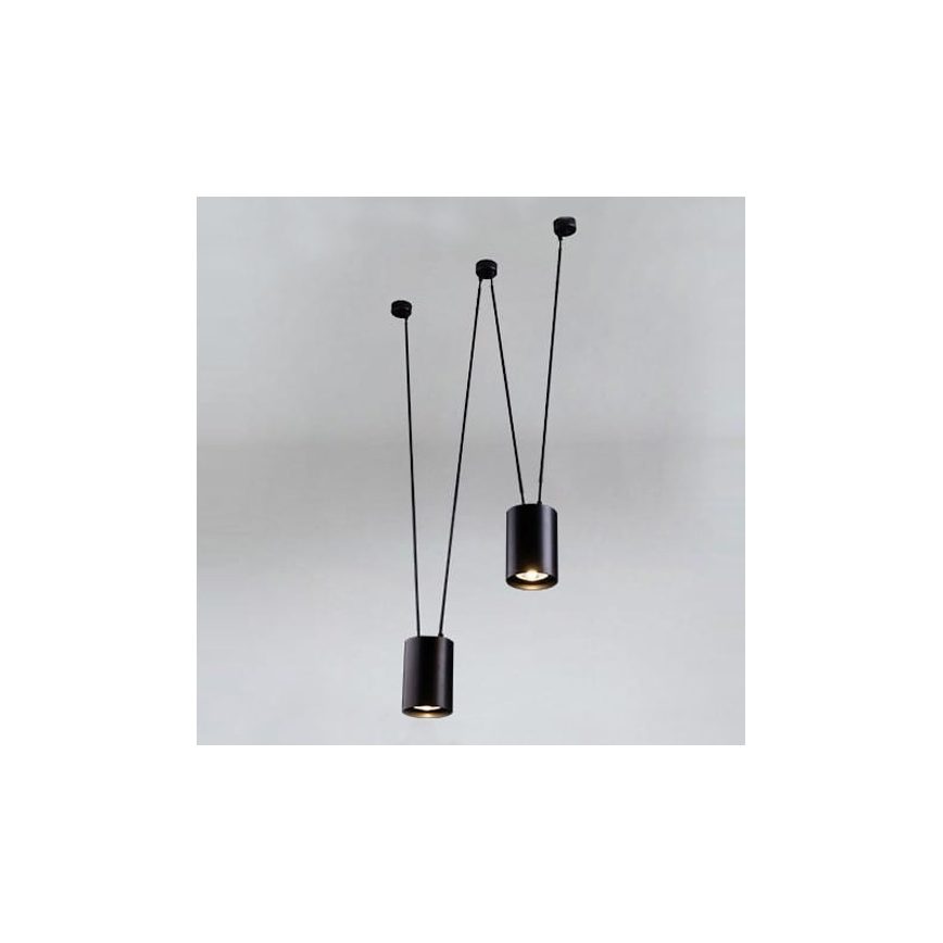 Shilo - Hängeleuchte 2xGU10/15W/230V Spinne schwarz