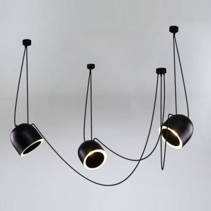 Shilo - Hängeleuchte 3xE14/15W/230V Spinne schwarz