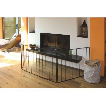 Sicherheitsbarriere für Ofen 74x280 cm schwarz