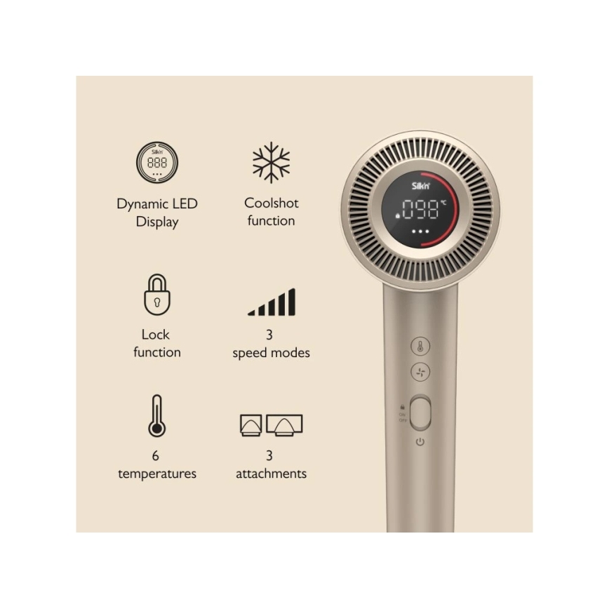 Silk’n - Haartrockner SILKYAIR PRO 1600W/230V Gold