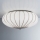 SIRU - Deckenleuchte GIOVE 3xE27/60W/230V d 48 cm matt Chrom/weiß Venezianisches Glas
