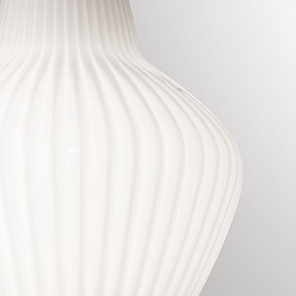 SIRU - Hängeleuchte an Schnur LONDON 1xE27/60W/230V weiß/glänzendes Chrom Venezianisches Glas