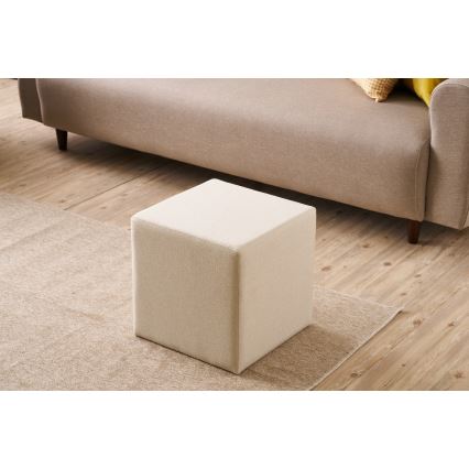 Sitzhocker CUBI 40x40 cm cremefarben