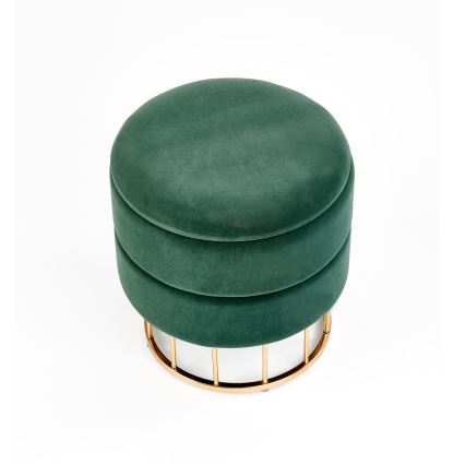 Sitzhocker MINTY d 37 cm grün/golden