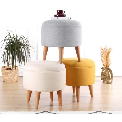 Sitzhocker PIXI, Ø 40 cm, gelb