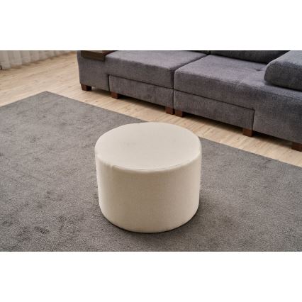 Sitzhocker RABO Ø 58 cm, cremefarben